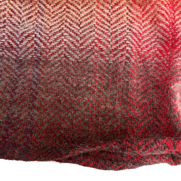 Handmade Scarf Infinity Neck Warmer Mohair Merinos Herringbone Fall - Picture 6 of 8